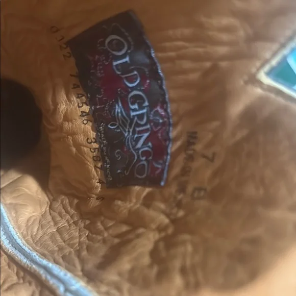 Old Gringo Green Embroidered Heeled Boots - Picture 6 of 7